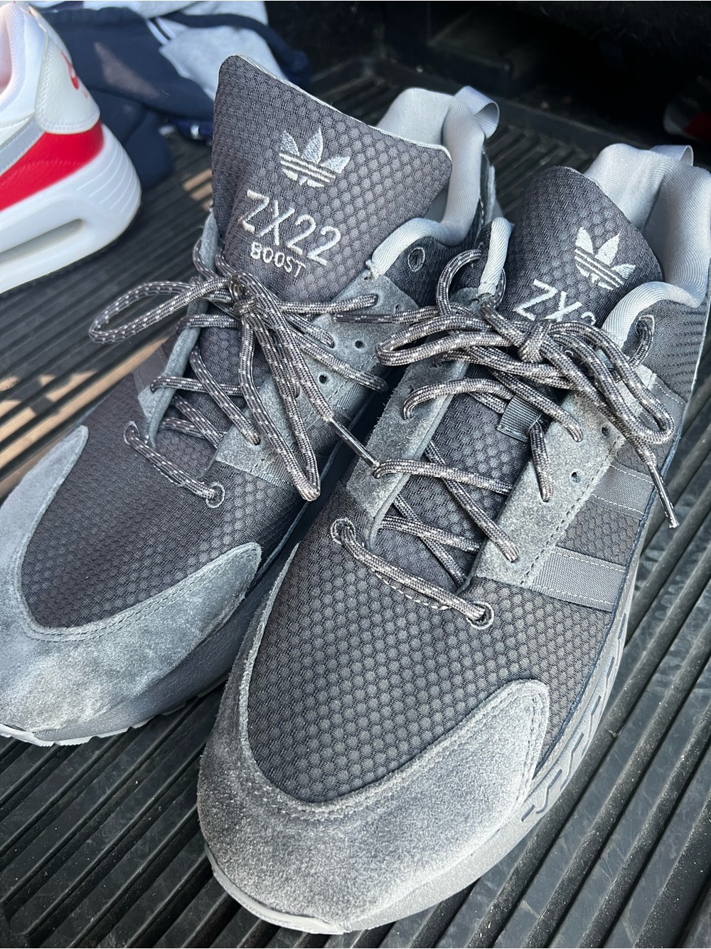 adidas ZX 22 Boost Men's Black and Gray Athletic Sneakers